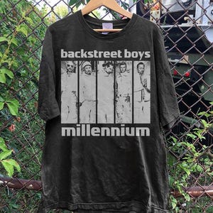 Backstreet Boys Millenium Tour Musik T-Shirt, Popmusik bringen Speicher Back Street, bringen Speicher zurück, Backstreet Boy Band, BSB Rock Shirt