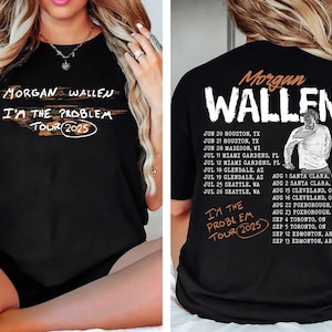 Camiseta Morgan Wallen I&#39;m The Problem Tour 2025: Camiseta de música country