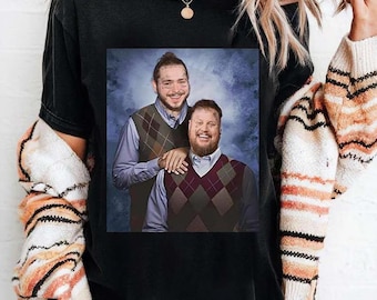 Digitaal bestand Post Malone Tour, Big Ass Stadium Tour, Comfortkleuren Posty 2025 Tour, Jelly Roll-shirt, Posty Tour-merchandise