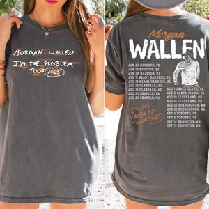 Camiseta Morgan Wallen I&#39;m The Problem Tour 2025: Camiseta de música country