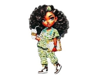 Bling Mode Arbeit Krankenschwester ID einziehbare (Reel Clip nur) grün