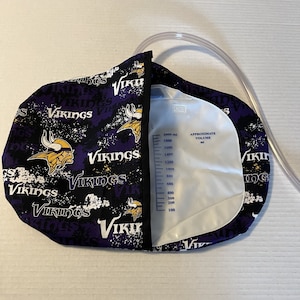 Catheter foley bag cover, (Vikings) fits any 2000ML bag