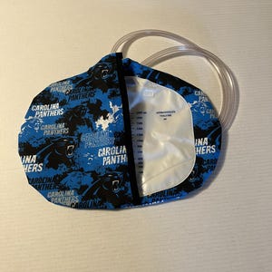 Catheter foley bag cover, FITS 2000ML bag, Carolins Panthers (98)