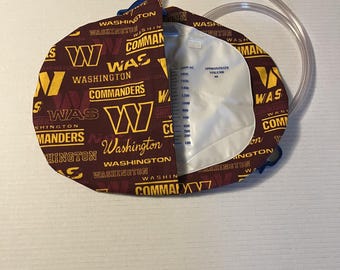 Catheter foley bag cover, fits 2000ML BAG, Washington commanders (PT6)