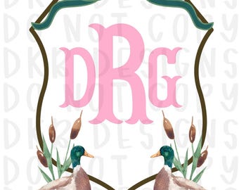 PERSONALIZADO/ Niños/ Escudo/ Caza de patos/ Rosa/ Sublimación/ DTF/ png