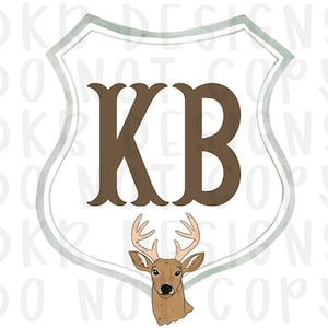 CUSTOM| Kids| Crest| Deer hunting|Sublimation|DTF| png