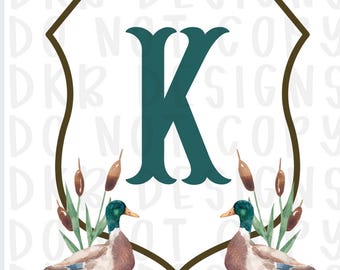 PERSONALIZADO/ Niños/ Escudo/ Caza de patos/ Verde/ Sublimación/ DTF/ png