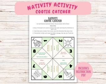 Julberättelseaktivitet, Julklappsfångare, Utskrivbart papperspyssel, Söndagsskolepyssel, Utskrivbart interaktivt spel, Spåman