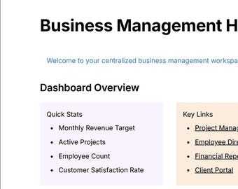 Simple Small Business Planner
