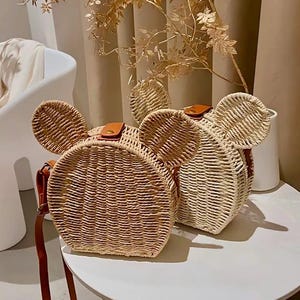 Wicker Mickey Purse - Etsy
