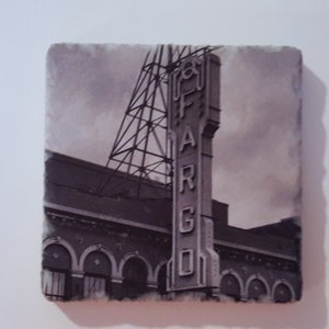 Coasters the Fargo Theatre black and white