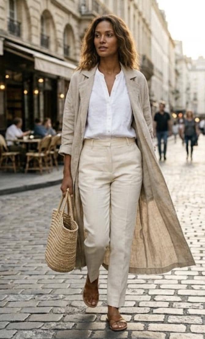 Women's Duster in Linen | Handmade Night Lounge Duster With Custom Size ...