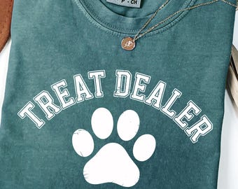 Lustiges Hundeliebhaber Shirt - Hundemama Geschenk - Leckerli Händler TShirt - Hundemama T-Shirt - Hundeshirt - Geschenk für Hundeliebhaber - Hundeliebhaber - Lustiges Hundeshirt