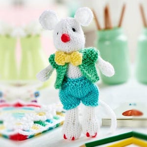 Breipatroon voor Pippin de Muis (speelgoed en kleding) (PDF)