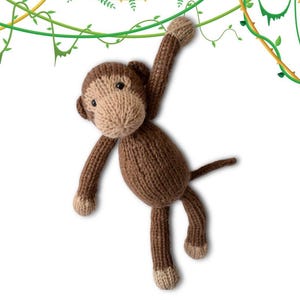 Mick the Monkey Toy Knitting Pattern PDF