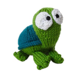 Padrão de tricô em PDF para o brinquedo Spencer, a tartaruga