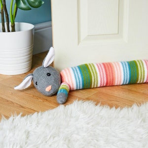 Bunny Draught Excluder toy knitting pattern