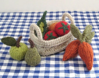 Fruit and Vegetables toy knitting patterns