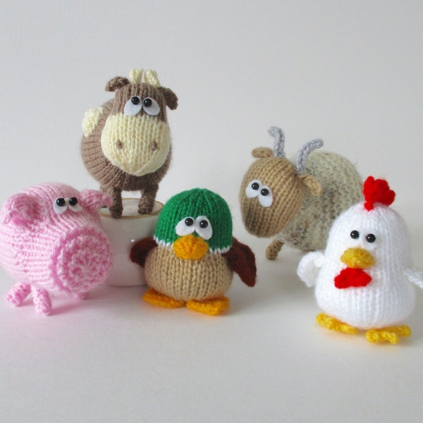 Farmyard Friends toy knitting patterns