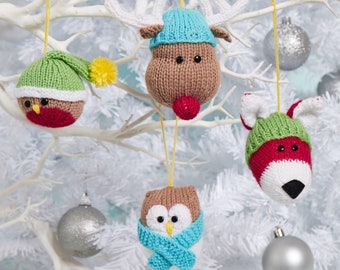 Woodland Baubles knitting patterns