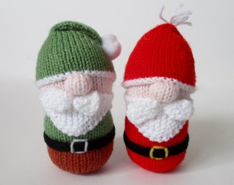 Santa and Gnome toy doll knitting patterns