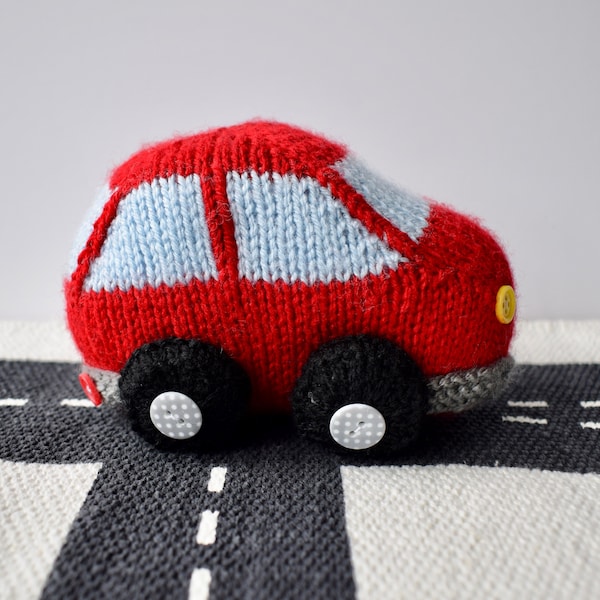 Bubble Car toy knitting pattern