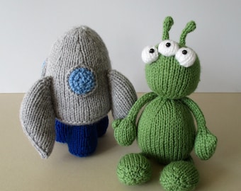 Alien Adventure toy knitting patterns