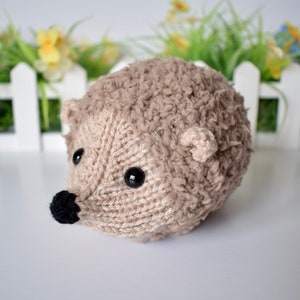 Snuggly Hedgehog toy knitting patterns image 1