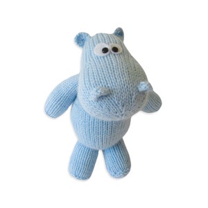 Harry the Hippo toy knitting pattern