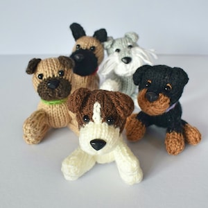 Pocket Dogs toy knitting pattern