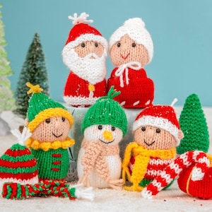 Festive Friends Character Dolls Knitting Pattern PDF