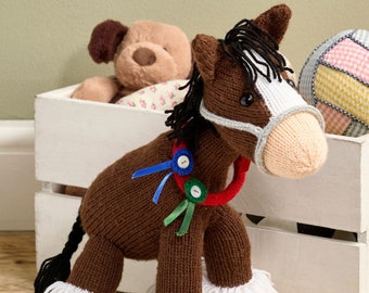 Harley the Shire Horse toy knitting pattern pdf download