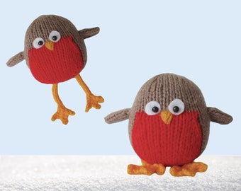 Jolly Robin toy knitting pattern