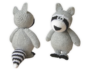 Ricky the Raccoon toy knitting patterns