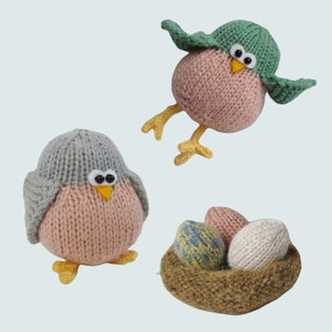 Juggle birdies nest and egg toy knitting patterns