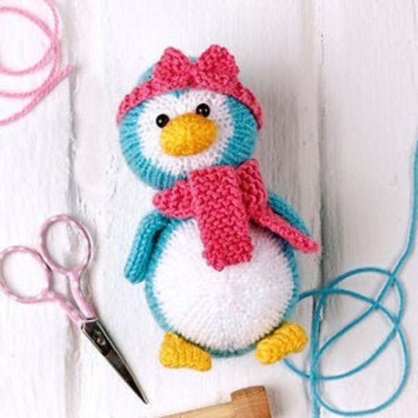 Penny the Penguin toy knitting pattern