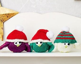 Festive Birdies pdf knitting pattern