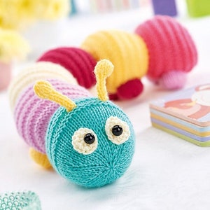 Happy Caterpillar toy knitting pattern