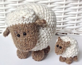 Moss the Sheep toy knitting patterns