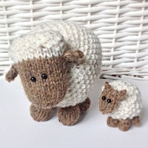 Moss the Sheep toy knitting patterns
