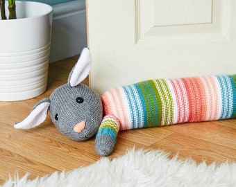 Bunny Draught Excluder toy knitting pattern