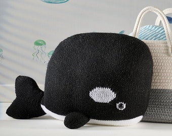 Whale Cushion knitting pattern