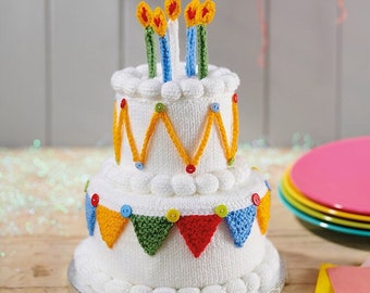 Let's Party Birthday Cake knitting pattern