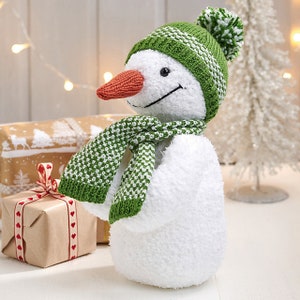 Snow Snuggly Snowman Toy Knitting Pattern