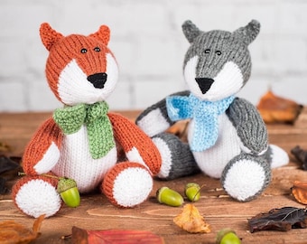 Todd Fox and Ralf Wolf toy knitting patterns