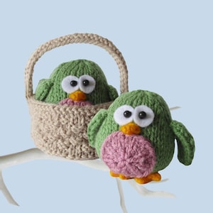 Chirpy Birds Toy Knitting Pattern PDF