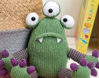 Mr Monster toy knitting pattern