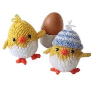 Eggy Chicks Toys or Baubles Knitting Pattern PDF