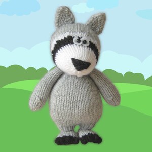 KNITTING PATTERN Racoon - Etsy KNITTING PATTERN Racoon - Etsy