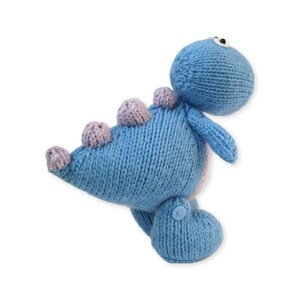 Dippy the Dinosaur toy knitting pattern image 6